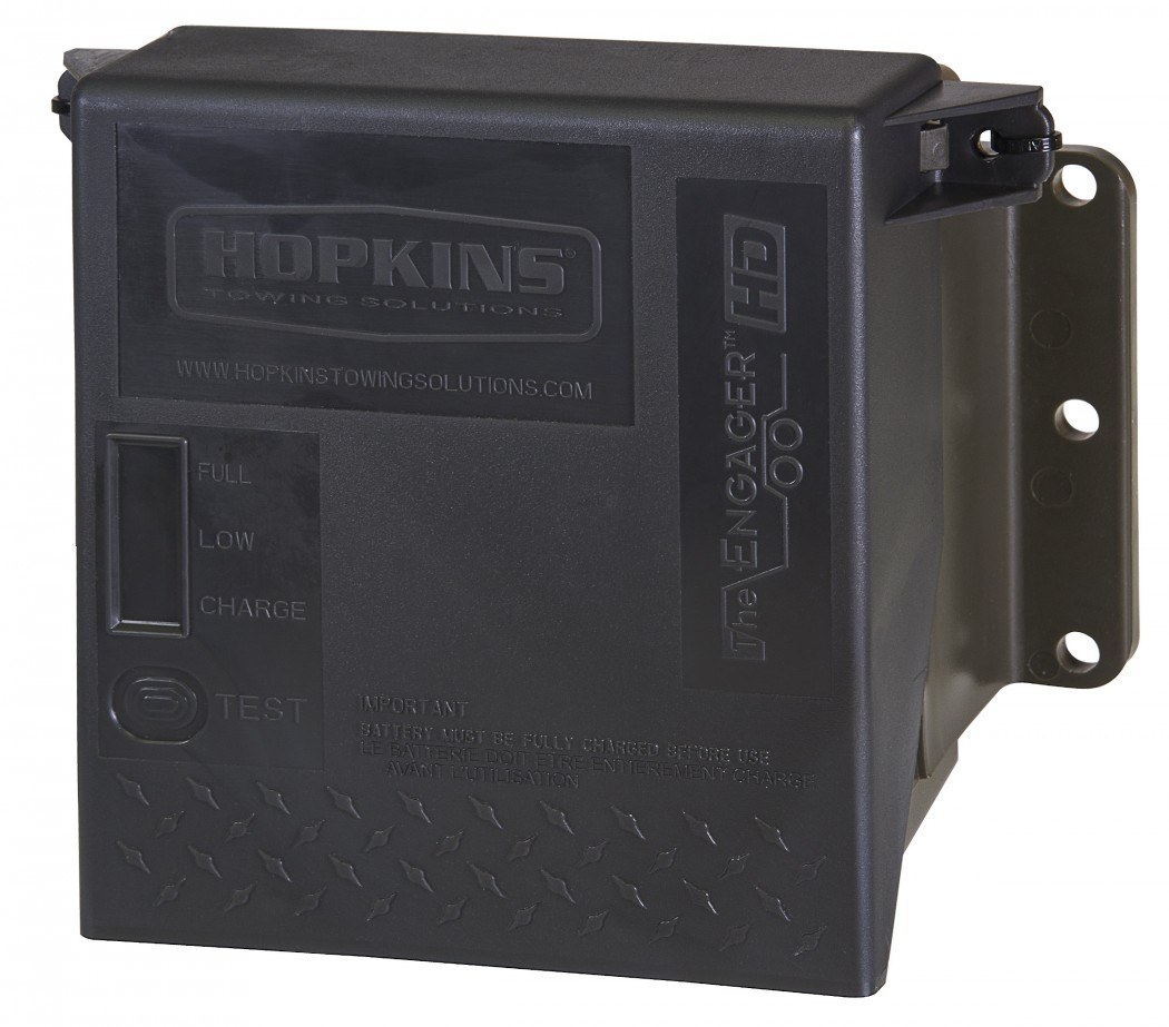 Hopkins Towing Solutions Trailer Breakaway System Kit, Breakaway Engager ™, For 1-2 Axle Capacity, 5 Amp Hour Battery – 20099