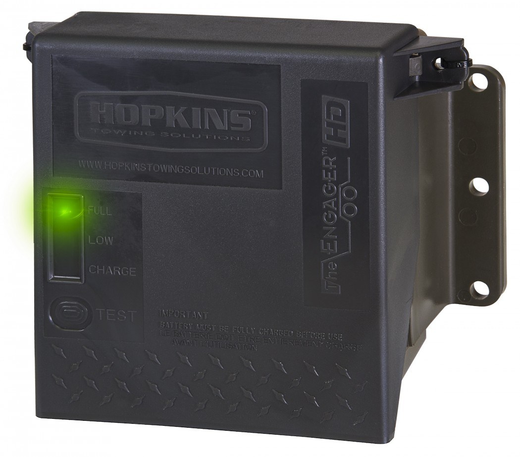 Hopkins Towing Solutions Trailer Breakaway System Kit, Breakaway Engager ™, For 1-2 Axle Capacity, 5 Amp Hour Battery – 20099