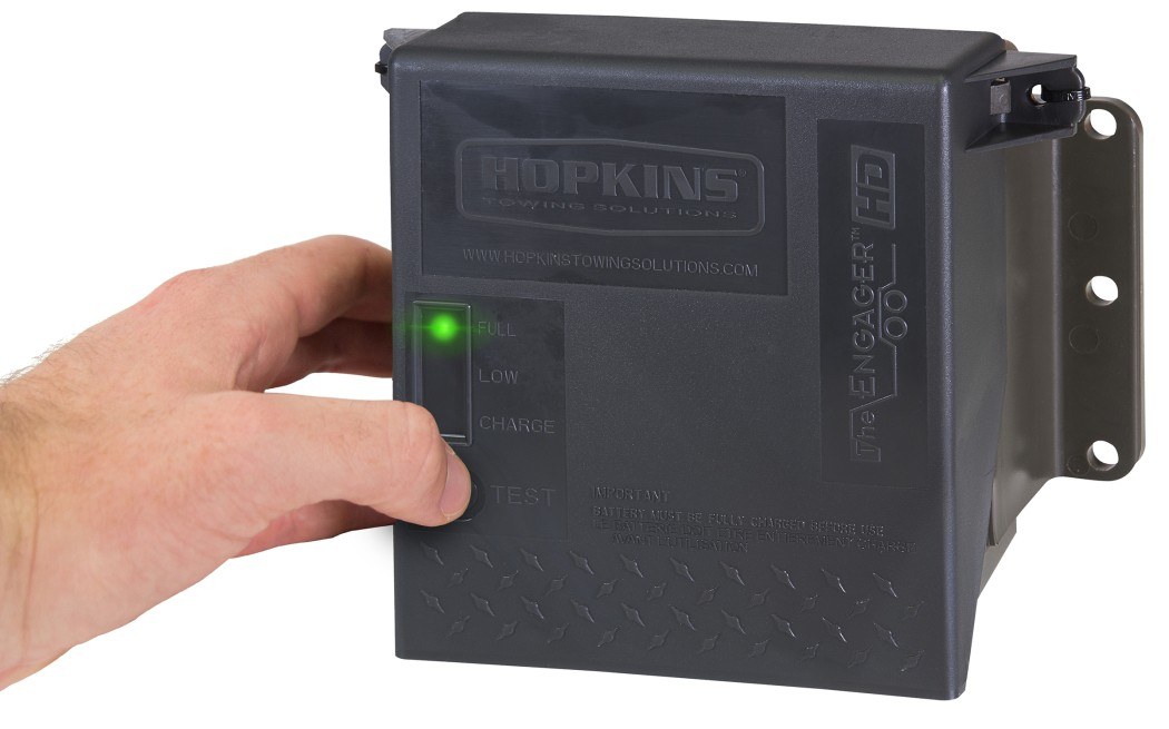 Hopkins Towing Solutions Trailer Breakaway System Kit, Breakaway Engager ™, For 1-2 Axle Capacity, 5 Amp Hour Battery – 20100