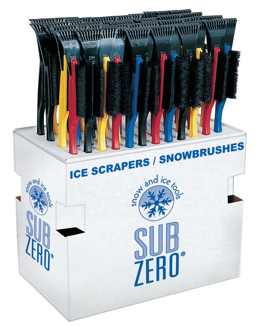 Hopkins Towing Solutions Ice Scraper/ Snow Brush, Super Deluxe ™, 4 Inch Width Bear Claw ® Blade and Side Brush, Non-Pivoting, 22 Inch Length – 2248FD