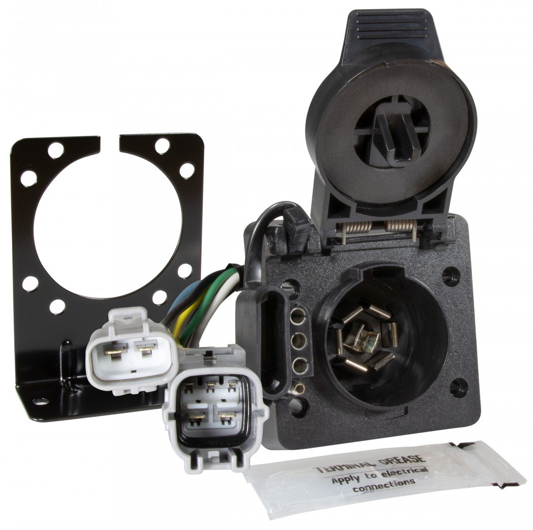 Hopkins Towing Solutions Trailer Wiring Connector, Multi Tow ®, 7-WAY Blade and 4-WAY Flat, Utilizes OEM Connectors – 43395