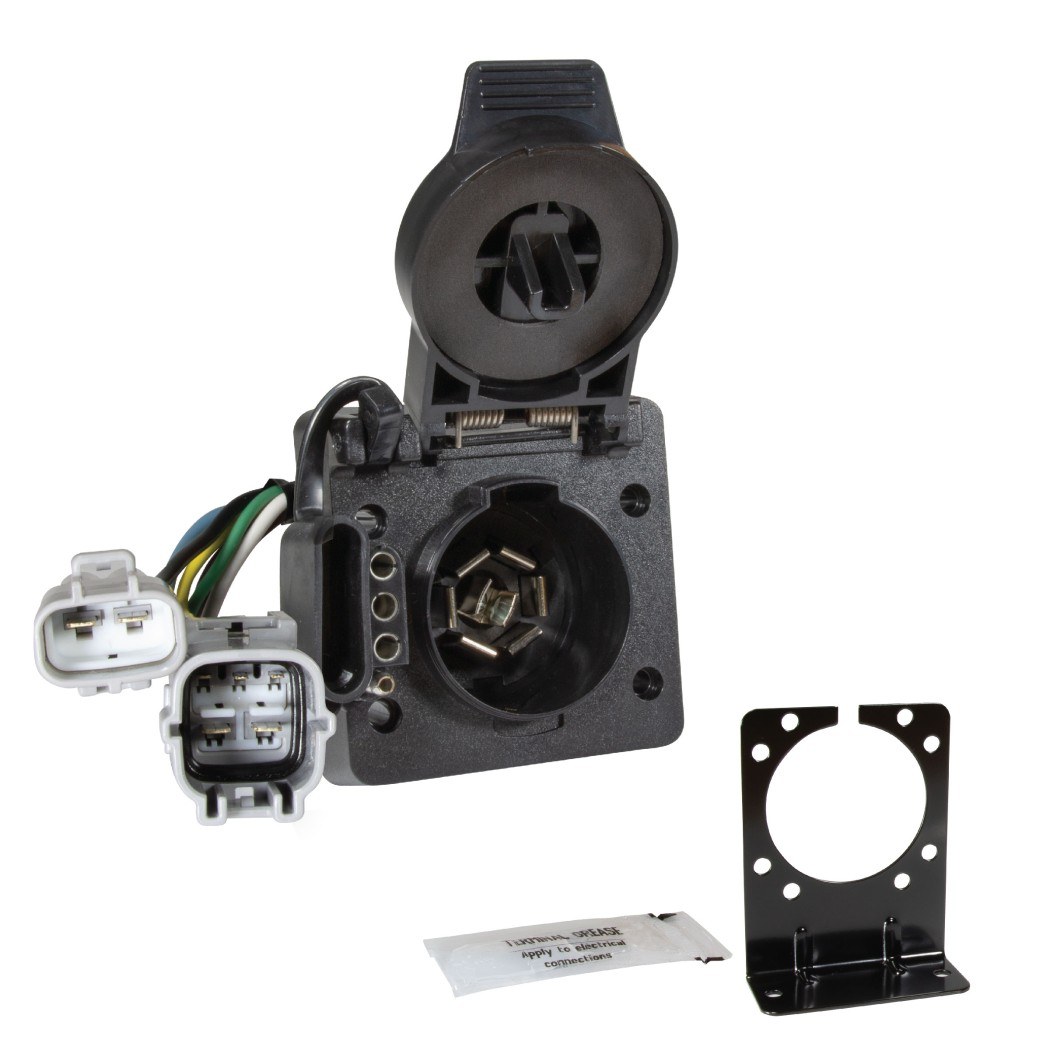 Hopkins Towing Solutions Trailer Wiring Connector, Multi Tow ®, 7-WAY Blade and 4-WAY Flat, Utilizes OEM Connectors – 43395
