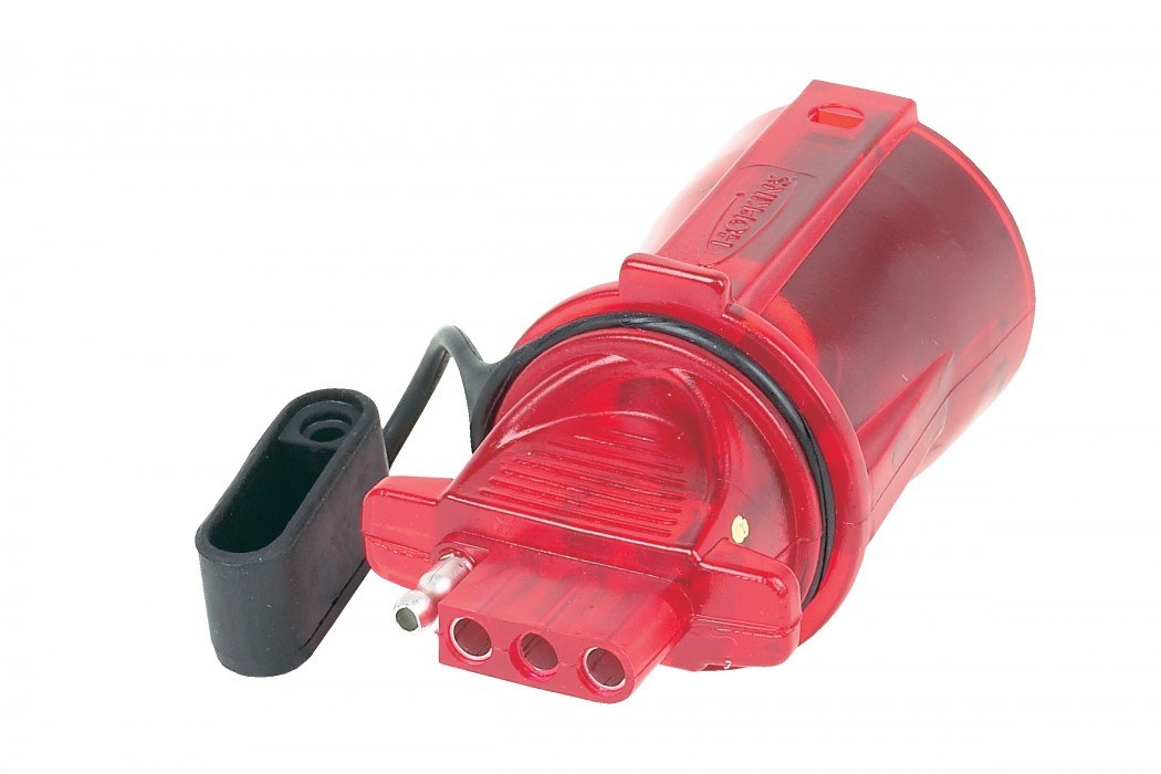 Hopkins Towing Solutions Trailer Wiring Connector Adapter, Plug IN Simple ™, 7-WAY Blade to 4 Flat, LED Testing Function – 47335