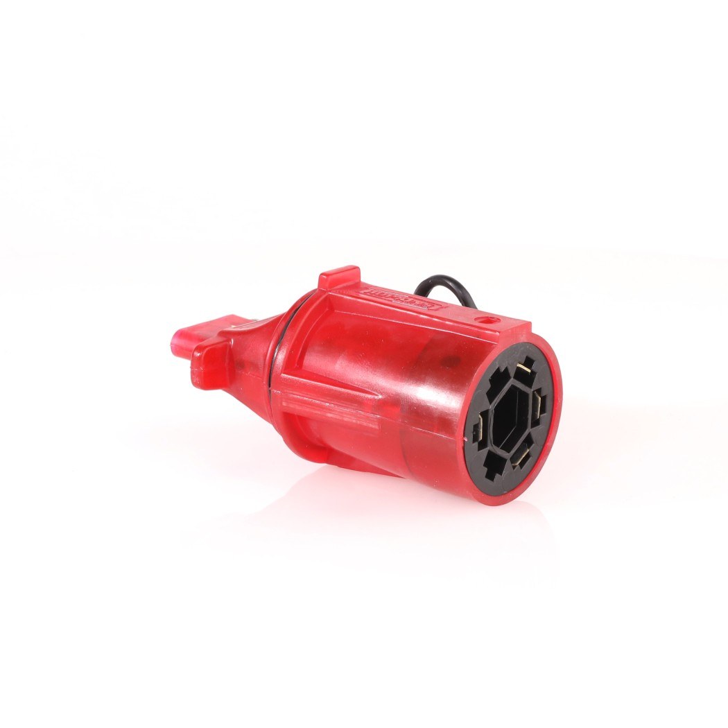 Hopkins Towing Solutions Trailer Wiring Connector Adapter, Plug IN Simple ™, 7-WAY Blade to 4 Flat, LED Testing Function – 47335