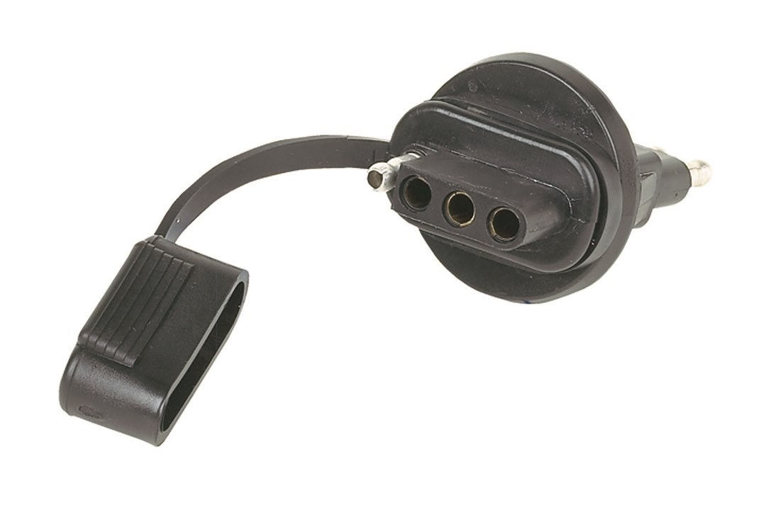 Hopkins Towing Solutions Trailer Wiring Connector Adapter, Plug IN Simple ™, 4 Flat Male to 4 Flat Female – 47605