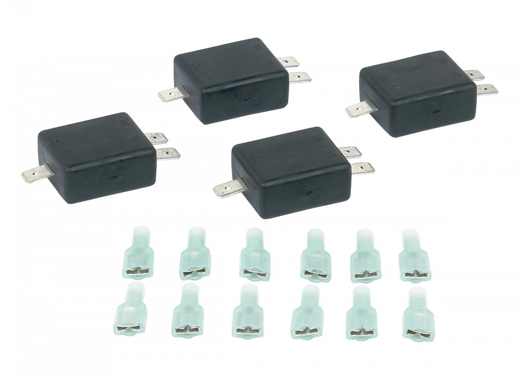 Hopkins Towing Solutions Diode, 3 Amp Capacity, With 4 Diodes and 12 Wire Connectors – 48955