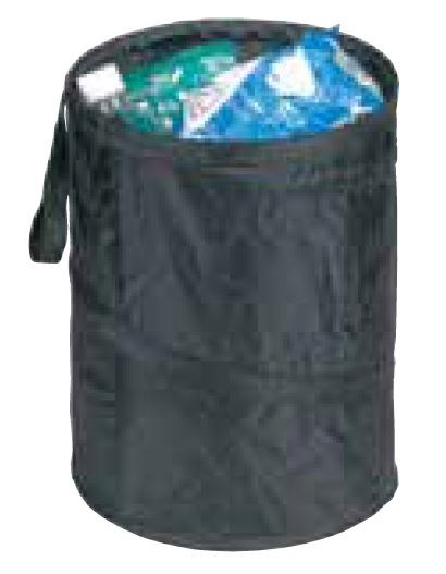 Hopkins Towing Solutions Trash Can, Space Saver Trash Can ™, Circle 13 Inch Height X 9-1/2 Inch Diameter, Secures to Floor – TRASH13-BLA-PDQ
