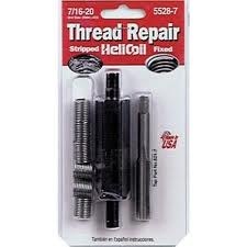 Sw Anderson Thread Repair Kit, Universal, 7/16 Inch-20 Thread Size, With 6 Heli-Coil Inserts/ Installation Tool/ Tap – 5528-7