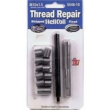 Sw Anderson Thread Repair Kit, Universal, M10 X 1.5 Thread Size, With 12 Heli-Coil Inserts/ Installation Tool/ Tap – 5546-10