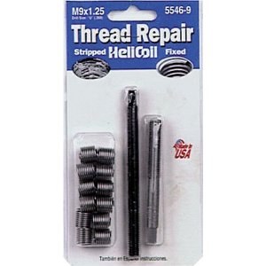Sw Anderson Thread Repair Kit, Universal, M9 X 1.25 Thread Size, With 12 Heli-Coil Inserts/ Installation Tool/ Tap – 5546-9