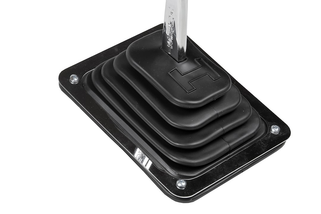Hurst Inc. Shifter Boot, For Use with B4 Shifters, 6-1/2 Inch Length X 5-1/4 Inch Width X 5-1/2 Inch Height, Black, Rubber – 1144580
