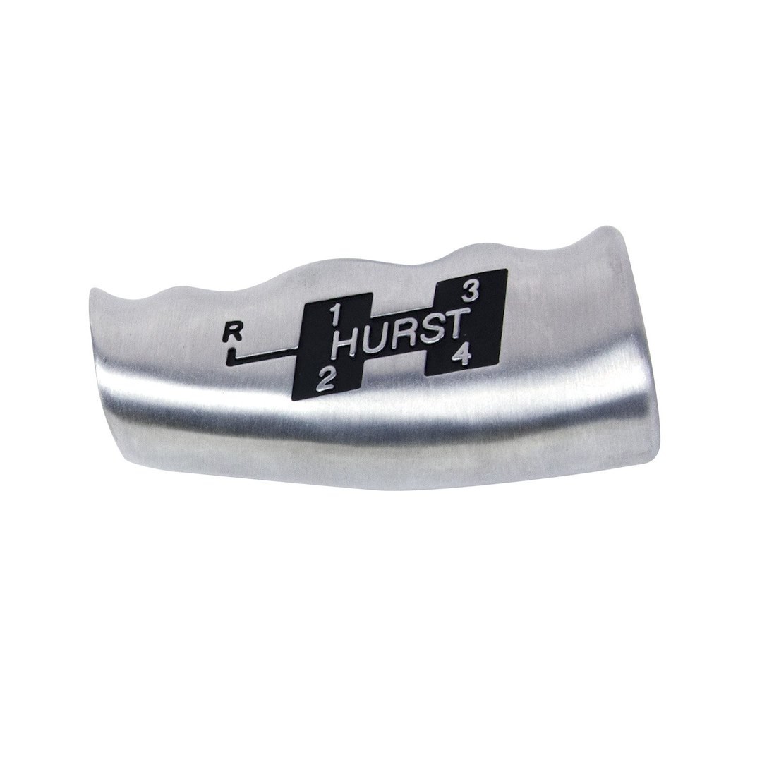 Hurst Inc. Manual Trans Shifter Knob, Threaded, SAE 3/8-16, T-Handle with Hurst Logo, Aluminum, Jam Nut – 1535000