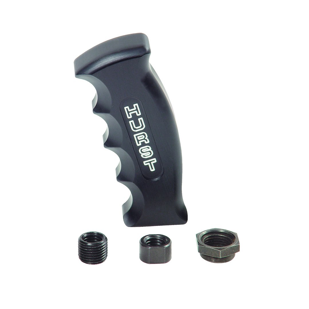 Hurst Inc. Manual Trans Shifter Knob, Threaded, Metric 16MM X 1.50, 12MM X 1.75, T-Handle, Black, Aluminum – 1536010