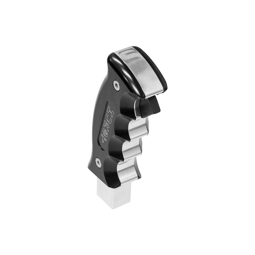 Hurst Inc. Auto Trans Shifter Lever, For Use with 2015-2016 Dodge Challenger, Pistol Grip, Aluminum, Polished/ Black, With Hurst Logo – 5380437