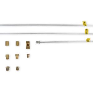 Hurst Inc. Brake Line Lock Kit, Universal, With Brake Lines/ Brass Fittings/ Connectors/ Adapters/ Unions/ and Necessary Plugs – 5671510