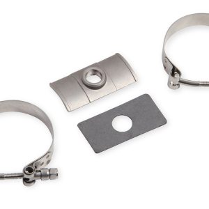 Hooker Oxygen Sensor Bung, Clamp-On, 3/4 Inch Thread, Steel, With Two 2-1/4 Inch Clamps and Gasket – 71014303-RHKR
