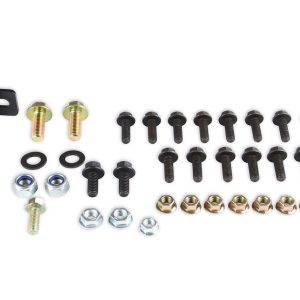Hooker Motor Mount, Engine Swap, For Ford 1984-1995 Mustang Coyote Swap, Black Powder Coated, Steel, With Hardware – 71221025HKR