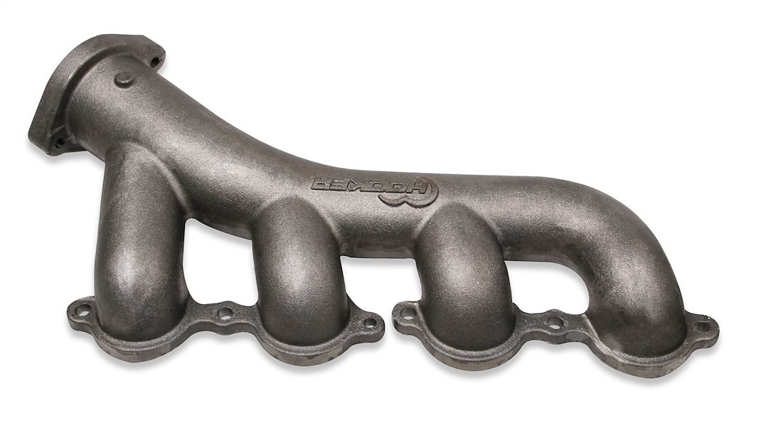 Hooker Exhaust Manifold, Engine Swap, For Use with Ls Series Engines, 2-1/2 Inch Outlet Diameters, Hi-Silicon-Moly Ductile Iron – 71223026HKR