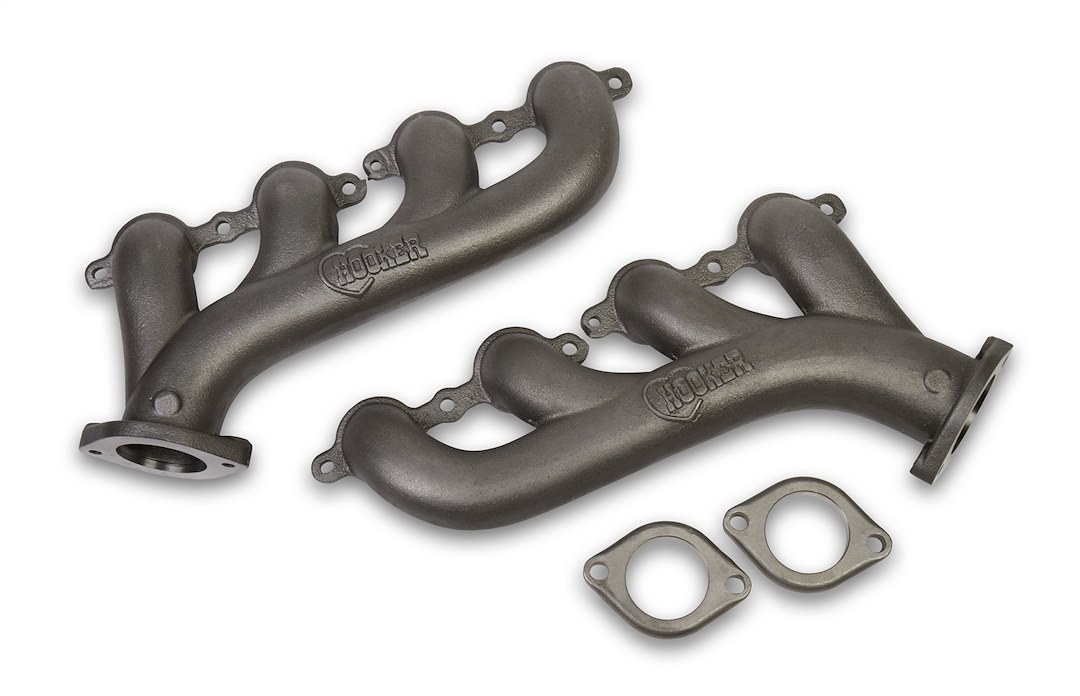 Hooker Exhaust Manifold, Natural Cast Iron, Gaskets Not Included, Mounting Hardware Not Included – 8501HKR