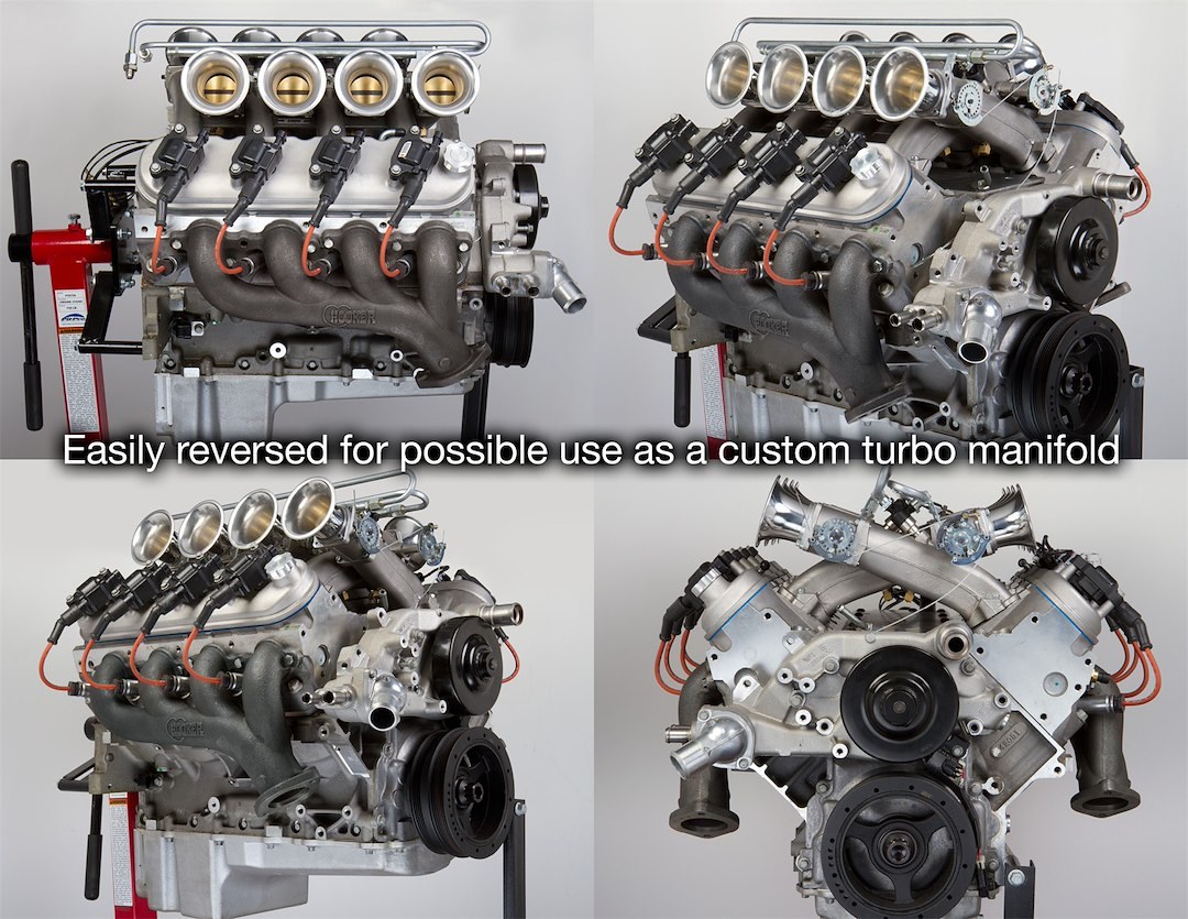 Hooker Exhaust Manifold, Natural Cast Iron, Gaskets Not Included, Mounting Hardware Not Included – 8501HKR