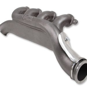 Hooker Exhaust Manifold, High-Silicon-Moly Ductile Cast Iron, Includes V-Band Clamps/ Flanges/ Heater Hose/ Heat Shield/ Header Bolts – 8510HKR