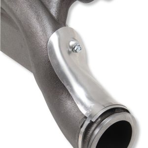 Hooker Exhaust Manifold, High-Silicon-Moly Ductile Cast Iron, Includes V-Band Clamps/ Flanges/ Heater Hose/ Heat Shield/ Header Bolts – 8510HKR