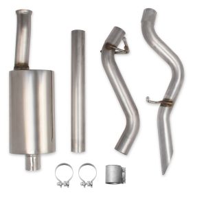 Hooker Exhaust System Kit, Blackheart Cat Back System, Stainless Steel, With Muffler, 2-1/2 Inch Pipe Diameter – BH5412