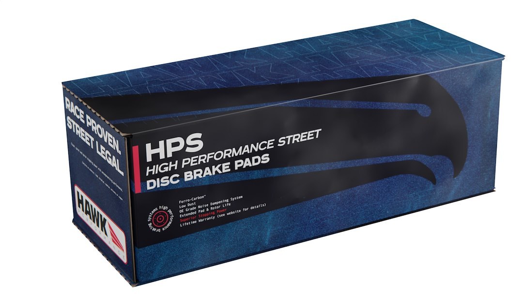 Hawk Brake Pad, Hps Series, Fmsi Number D1668, Ferro-Carbon, Set of 4 – HB712F.680