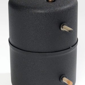Hadley Horns Air Tank, 138 Cubic Inch, Black, 2 Mounting Studs – H00626