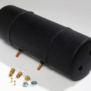 Hadley Horns Air Tank, 275 Cubic Inch, Black, 2 Mounting Studs – H00751N