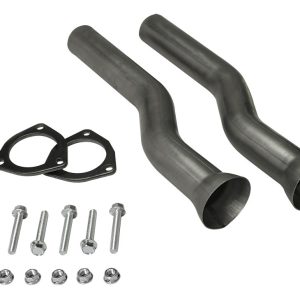Hedman Exhaust Pipe – Bend S, X-Tensions, 2-1/2 Inch Diameter, Mild Steel, Gasketless Ball and Socket Style with 3 Inch Flange – 18700