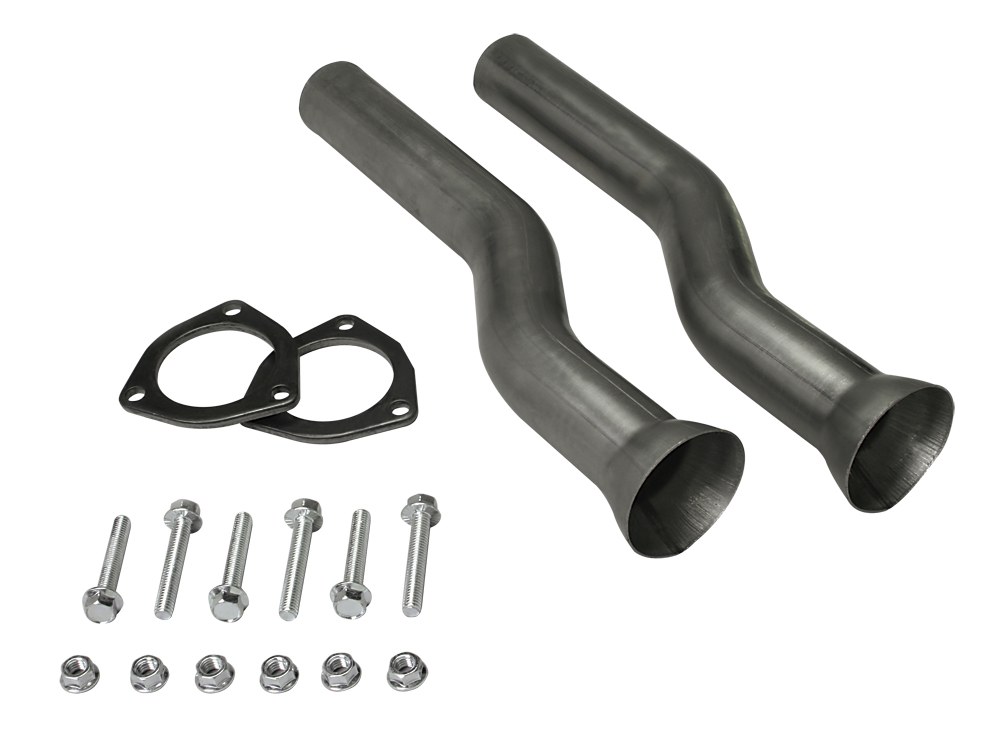 Hedman Exhaust Pipe – Bend S, X-Tensions, 2-1/2 Inch Diameter, Mild Steel, Gasketless Ball and Socket Style with 3 Inch Flange – 18700