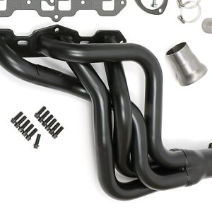 Hedman Exhaust Header, Chassis Exit, 1-3/4 Inch Diameter Primary Tubes, 3 Inch Collectors, Natural Steel – 58070