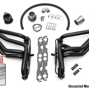 Hedman Exhaust Header, Chassis Exit, 1-5/8 Inch Diameter Primary Tubes, 3 Inch Diameter Collectors, Htc Coated Silver Steel – 66091
