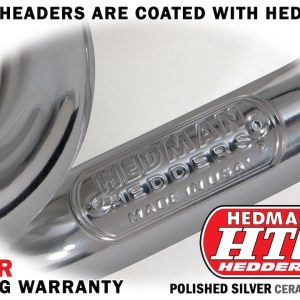 Hedman Exhaust Header, Chassis Exit, 1-5/8 Inch Diameter Primary Tubes, 3 Inch Diameter Collectors, Htc Coated Silver Steel – 66091