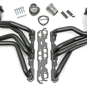 Hedman Exhaust Header, Chassis Exit, 1-5/8 Inch Diameter Primary Tubes, 3 Inch Collectors, Natural Steel, For Off-Road Use Only – 68460