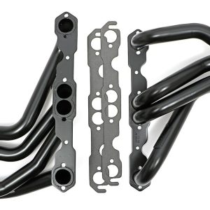 Hedman Exhaust Header, Chassis Exit, 1-5/8 Inch Diameter Primary Tubes, 3 Inch Collectors, Natural Steel, For Off-Road Use Only – 68460