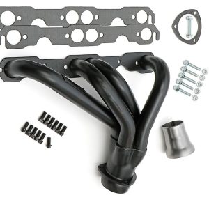 Hedman Exhaust Header, Shortie Style Chassis Exit, 1-5/8 Inch Diameter Primary Tubes, 3 Inch Collectors, Natural Steel, For Off-Road Use Only – 68470