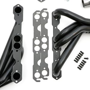 Hedman Exhaust Header, Shortie Style Chassis Exit, 1-5/8 Inch Diameter Primary Tubes, 3 Inch Collectors, Natural Steel, For Off-Road Use Only – 68470