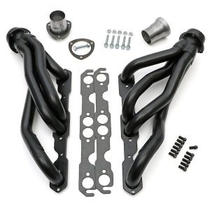 Hedman Exhaust Header, Mid-Length Chassis Exit, 1-5/8 Inch Diameter Primary Tubes, 3 Inch Collectors, Natural Steel, For Off-Road Use Only – 68600
