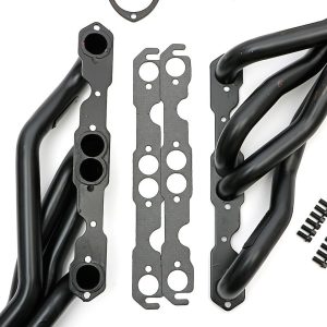 Hedman Exhaust Header, Mid-Length Chassis Exit, 1-5/8 Inch Diameter Primary Tubes, 3 Inch Collectors, Natural Steel, For Off-Road Use Only – 68600