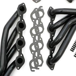 Hedman Exhaust Header, Mid-Length Chassis Exit, 1-3/4 Inch Diameter Primary Tubes, 3 Inch Collectors, Natural Steel, For Off-Road Use Only – 68610