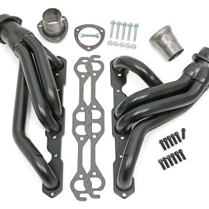 Hedman Exhaust Header, For Use with Chevy V8 Small Block, Mid Length Chassis Exit, 1-5/8 Inch Diameter Primary Tubes – 69010
