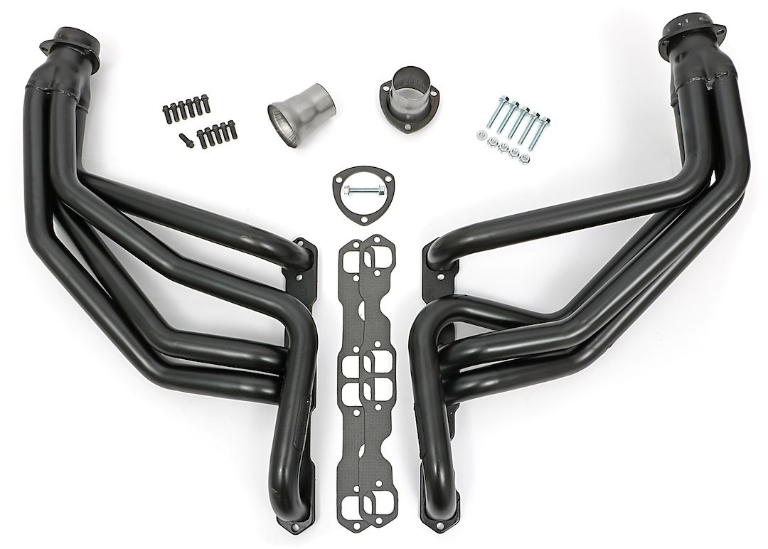 Hedman Exhaust Header, Chassis Exit, 1-3/4 Inch Diameter Primary Tubes, 3 Inch Diameter Collectors, Natural Steel, For Off-Road Use Only – 69080