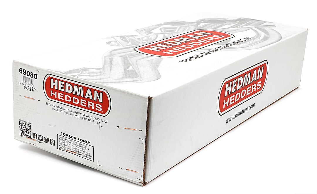 Hedman Exhaust Header, Chassis Exit, 1-3/4 Inch Diameter Primary Tubes, 3 Inch Diameter Collectors, Natural Steel, For Off-Road Use Only – 69080