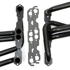 Hedman Exhaust Header, Full Length Chassis Exit, 1-5/8 Inch Diameter Primary Tubes, 3 Inch Diameter Collectors, Natural Steel – 69090