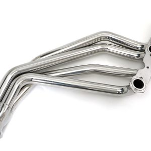 Hedman Exhaust Header, Chassis Exit, 1-5/8 Inch Diameter Primary Tubes, 3 Inch Diameter Collectors, Htc Coated Silver Steel – 69096