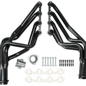 Hedman Exhaust Header, Chassis Exit, 1-5/8 Inch Diameter Primary Tubes, 3 Inch Collectors, Natural Steel – 88300