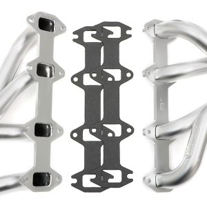 Hedman Exhaust Header, Chassis Exit, 1-3/4 Inch Diameter 14 Gauge Primary Tubes, 3 Inch Diameter Collectors, Htc Coated Silver Steel – 89830
