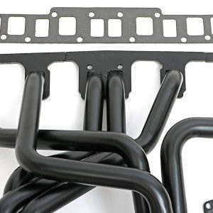 Hedman Exhaust Header, Chassis Exit, 1-1/2 Inch Diameter Primary Tubes, 2-1/2 Inch Diameter Dual Outlet Collectors, Natural Steel – 99600